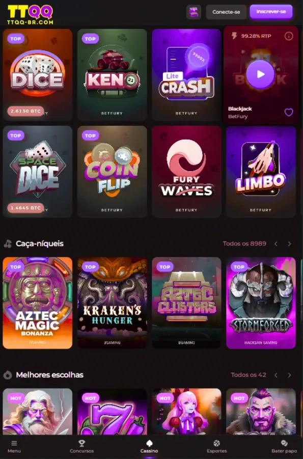 Aplicativo oficial TTQQ app para jogar no celular